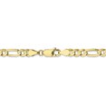 thumbnail image 4 of Pendentif Chaîne Figaro Concave en Or Jaune 10k 4.5mm, 4 of 9