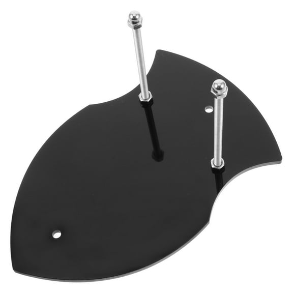 Vertical Sword Hanger Mounted Display Stand Holder for Martial Arts Swords Black Acrylic and Stainless Steel