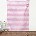 thumbnail image 3 of Ambesonne Pale Pink Fabric by the Yard Upholstery, Twisted Parallel Lines, 2 Yards, Magenta White, 3 of 4