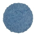 thumbnail image 2 of Home Weavers Bell Flower Bathroom Rug 100% Cotton Tufted Round Shape Bathroom Rug, Soft Absorbent Bath Rugs, Non-Slip Bath Rug, Machine Washable Bath Mats for Bathroom- 22" Round, Sky Blue, 2 of 8
