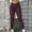 Wine, variant on lulshou Women's Spring/Summer Mid-Waist Cargo Pants with Pockets Overalls Casual Skinny Pants Work Pants Trousers