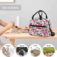 thumbnail image 6 of Yuyamidu Cherry Lunch Box for Teen Girls 12-14 Thermal Lunch Bag for Women Reusable Lunch Tote Bag 9th Grade Portable Cooler Bag with Zipper Pocket and Handle Adjustable Strap, 6 of 7