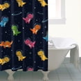 thumbnail image 4 of Space Dinosaur Pattern Shower Curtain 72"x72" ,Bathroom Decorative Shower Curtains Set with 12 Hooks,Modern Waterproof Washable Shower Curtain, 4 of 6
