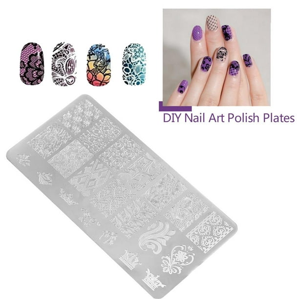 Nail Art Pattern Printer, Professional Nail Art DIY Pattern Printing  Machine Stamper Nail Printer Manicure Tools with 6Pcs Stainless Steel  Printed