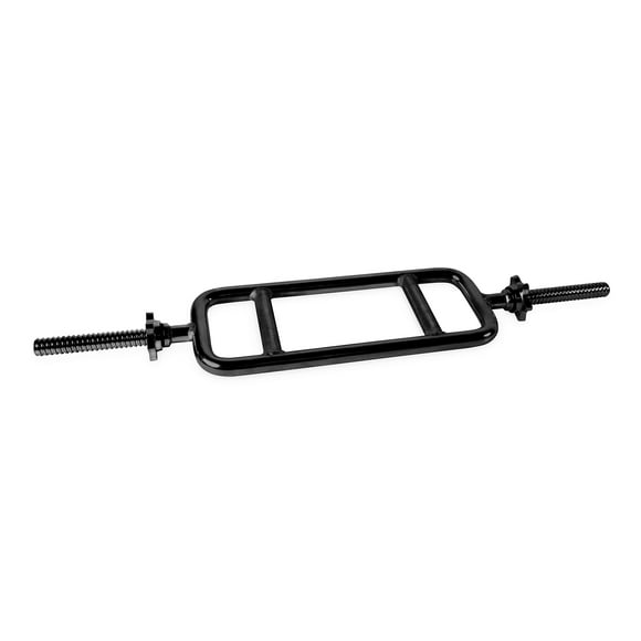 CAP Barbell Standard 1 - Inch Threaded Triceps Bar with Collars, 34 - inches, Black
