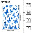 thumbnail image 3 of Wirebound Notebook Hardcover Spiral Notebooks Blue Butterfly Pattern, 60 Pages, 80 GSM, 5.7 x 8.3in, 3 of 7