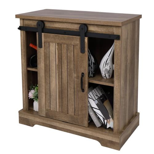 Ubesgoo 32 Wooden Tv Stand Buffet Entryway Bar Kitchen Dining Storage Cabinet For Living Room Rustic Brown Easy To Assemble Walmart Com Walmart Com