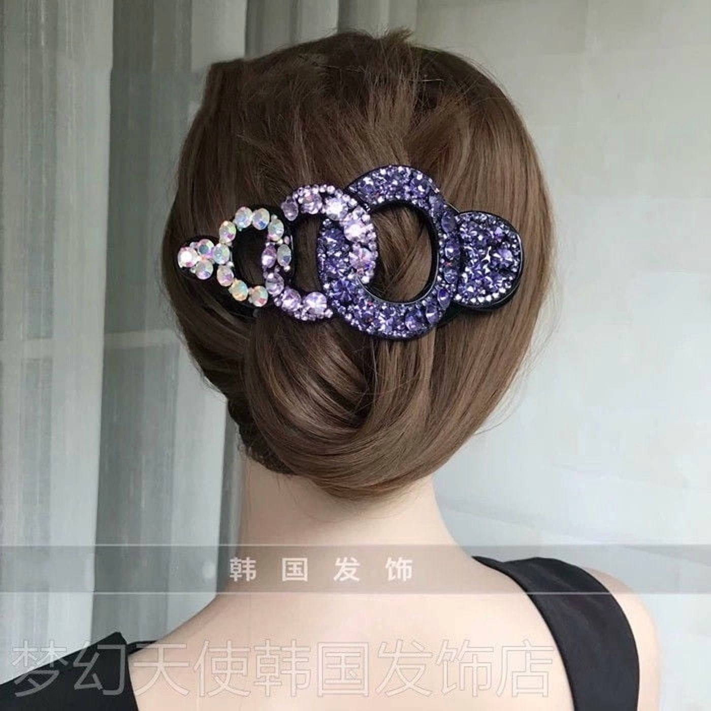 EKE Women’s Hair Clip Vintage Retro Back-Wear Elegant Hair Accessory with Fashion Texture