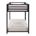 thumbnail image 6 of Weston Home Kids Metal Twin over Twin Modern Metal Bunk Bed with Ladder, Black, 6 of 9