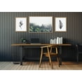 thumbnail image 6 of Kate and Laurel Sylvie Lush Green Forest on a Foggy Day and Vintage Botanical 3 and 4 Black and White Framed Canvas Wall Art Set by Various Artists, 3 Piece Set Natural, Forest Plant Art for Wall, 6 of 6
