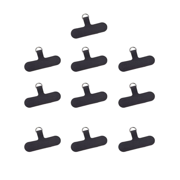 GJX 10Pcs Mobile Phone Tether Tabs with Adhesive Colorful Cell Phone Lanyard Patches Anti-Loss Security Lanyard Connector Strap Replacement Part for Universal Smartphone