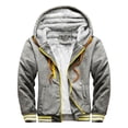 thumbnail image 1 of Moda para hombre Otoño e invierno Chaqueta suelta informal de color sólido + Pantalones Traje de dos piezas Fridja  fhghd4579, 1 of 5