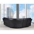 thumbnail image 4 of Titan Furnishings Transitional Faux Leather Power Reclining Sectional in Black, 4 of 7