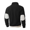 thumbnail image 4 of ZUKMRJPC Sweatshirts for Men Quarter Button Slim Fit Color Block Pullover Sweater Casual Mock Neck Thermal Fleece Pullover Sweatshirt, 4 of 8
