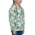 thumbnail image 3 of Vsdgher Lilies Flowers Hoodie Youth Classic Hooded Pullover Sweatshirts Essentials Hoodie for Children (s-xl)-X-Large, 3 of 6