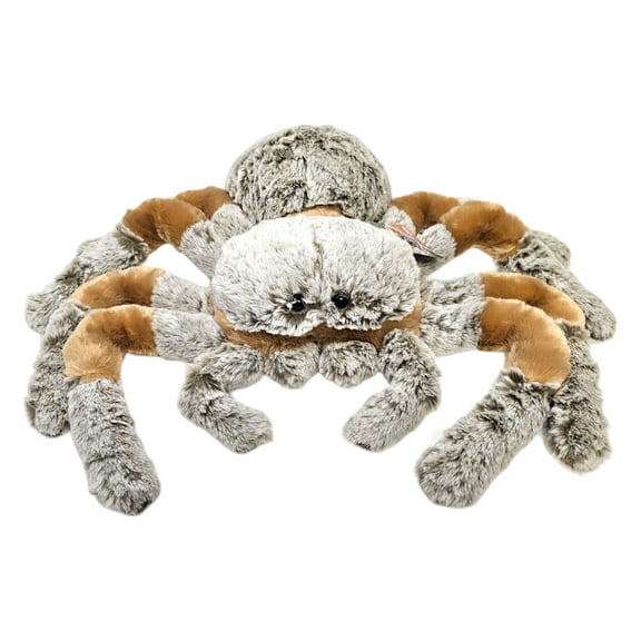 13" Brown Spider Soft Cuddly Plush with Realistic Design
