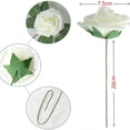 thumbnail image 3 of Flores artificiales de aspecto Real, rosas falsas de espuma con tallos para ramos de boda, decoraciones de fiesta de despedida de soltera, 25 unidades, 3 of 4