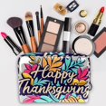 thumbnail image 3 of Thanksgiving FontPVC Cosmetic Storage Bag with Zipper, Printed Design, Small Bag, Travel Pouch, under Clothes Travel Pouch, Makeup Bags Cases - Ideal for Ladies and Girls on the Go, 3 of 6