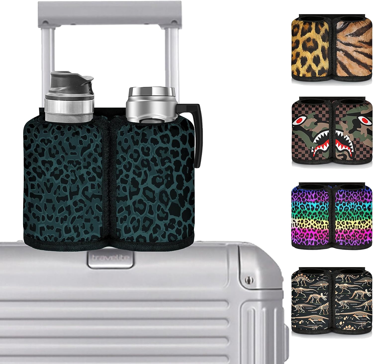 Luggage Cup Holder for Suitcases Travelers Accessories Carry on with Cup Holder Airplane