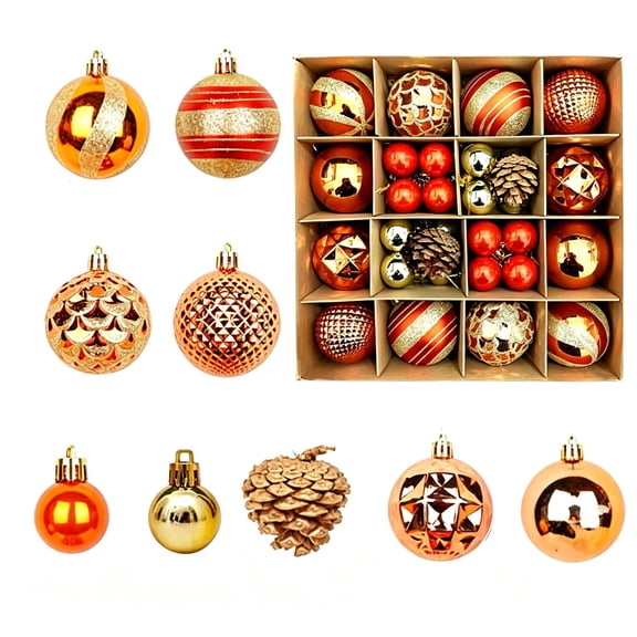 Christmas Ball Ornaments Glitter Christmas Tree Decorations Hanging Pendants Decor for Holiday Party Decor