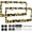 FLOWER YELLOW, variant on License Plate Frames Stainless Steel 2 Pack,License Plate Holders,Universal US Car License Plate Covers with Tire Valve Stem Caps and Decal Silver