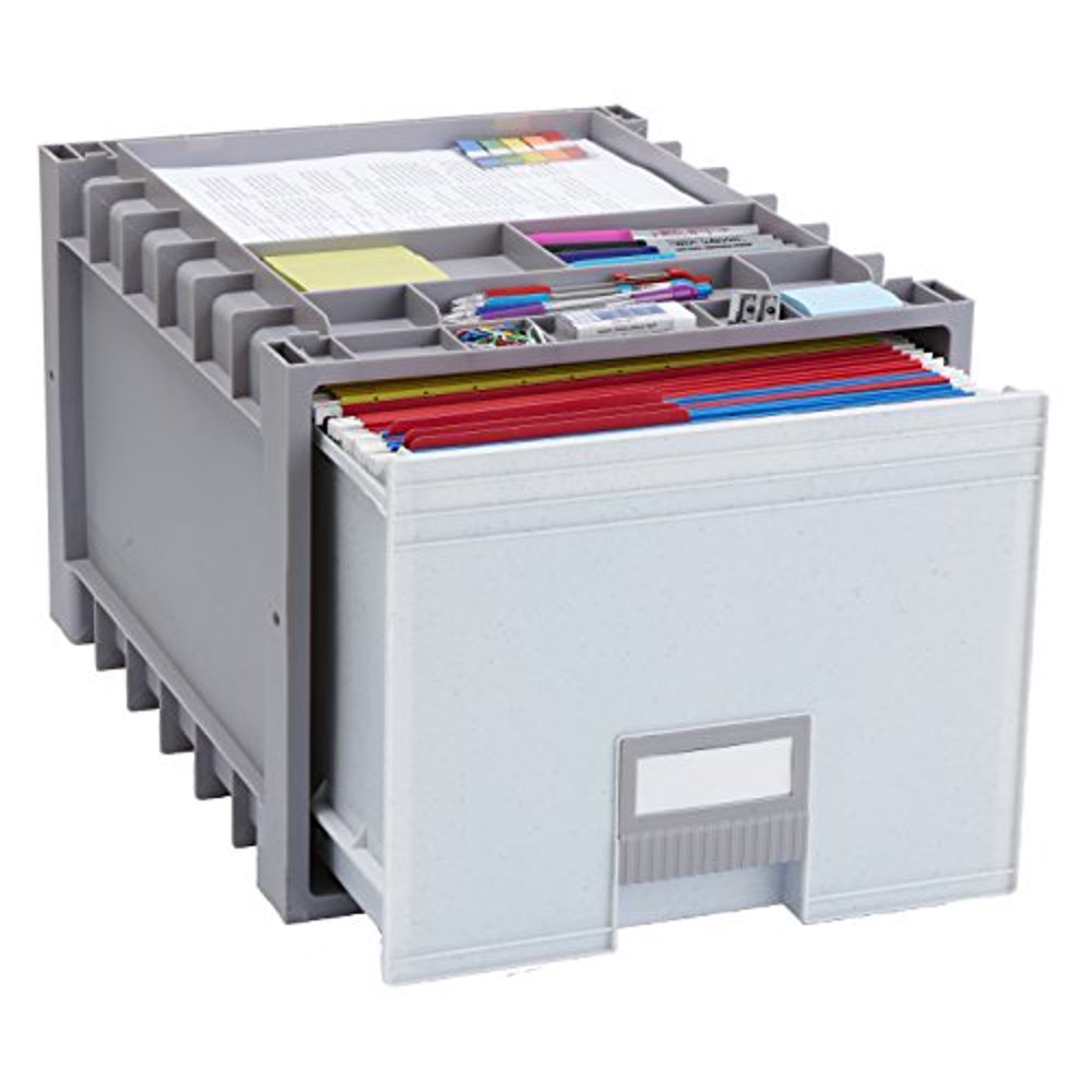Storex Archive Storage Box, Letter Size, 18" Drawer
