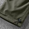 thumbnail image 4 of ZQUUVOU Mens Winter Cargo Pants Sherpa Fleece Lined Active Solid Color Warmth Workwear Elastic Waist Multiple Pockets Long Pants Olive Green, 4 of 9