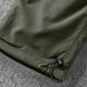 thumbnail image 4 of Pantalones largos de poliéster para hombre, de color liso, informales, con botones, cintura elástica y múltiples bolsillos., 4 of 9