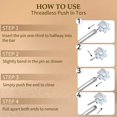 thumbnail image 6 of 18G Flat Back Earrings Stud Titanium Threadless Push Pop in Nose Rings Tragus Labret Cartilage Lip Medusa Conch Body Piercing Jewelry Hypoallergenic for Women Men, 6 of 10