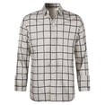 thumbnail image 3 of FASHOFT Shirts For Girls Kids Formal Plaid Long Sleeve Button Up Shirt Elegant Daily Casual Outdoor Wear Tops Girls Tops Light Gray 11-12 Years, 3 of 7