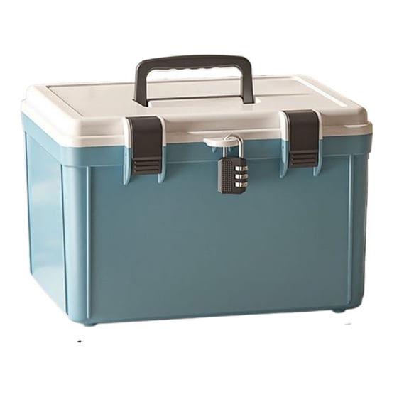 3 Digit Password Lock Safe Box Home Cash Passport Document Handheld Storage Box ,House, Apartment, Office Key Storage