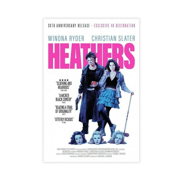 Classic Movie Heathers Canvas Poster Bedroom Decor Landscape Office Room Decor Gift
