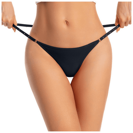 Fulorrnie Underwear for Women Breathable Seamless Cute Comfort Panty High Cut Banded Waist Elastic Stretchable Panties Black S