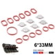 thumbnail image 1 of Modificación de coche aplicable a motor diésel 1/4/6*22/33MM Vortex Swirl Flap Kit de reparación y desmontaje - Rojo 33mm 4 piezas sin anillo dontodent Kuyhfg Sin marca, 1 of 5