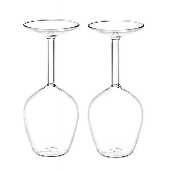 14Fl Oz Upside Down Cocktail Glass Wine Fun Inverted 2Pcs
