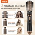 thumbnail image 2 of VEVOR Brosse Sèche-Cheveux Rotative Brosse Coiffante à Air Chaud avec 3 Têtes Interchangeables, 2 of 9