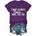 thumbnail image 4 of Womens Athletic Tops Long Sleeved Shirts for Women Casual Womens Tops Short Sleeve Turtle Neck Tee T Shirts Short Sleeve Loose Fit Summer Workout Women Shirt Size Medium Women's Purple XL, 4 of 5