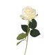 thumbnail image 1 of Ramo de rosas artificiales realistas de seda sintética de tacto real, tallo largo, con hojas, para el hogar, boda, fiesta, centro de mesa., 1 of 8