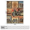 thumbnail image 4 of ONETECH Motorcycle Throw Blanket Motorcycle Blanket for Boys Motorcycle Lover Gift Throw Blanket Soft Cozy Fluffy Fuzzy Flannel Motor Cycle Blankets for Teen Men Women Birthday Sofa Couch Bed Decor, 4 of 6