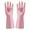 Pink, variant on Lksixu Rubber Cleaning Gloves, Reusable Household Cleaning Gloves, Waterproof Latex Free Non-Slip Kitchen Dishwashing Gloves for Washing Dishes, Household Chores and Gardening on Clearance