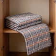 thumbnail image 5 of Btomtd Velvet Embossing Summer Cooling Blanket, Skin-Friendly & Breathable AC Cooling Quilt, Lightweight Comforter for Multi‑Season Use, 59" x 79" (Gray), 5 of 5