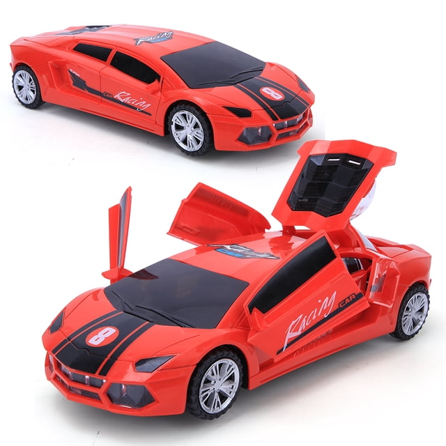 Modelo De Coche, Modelo De Vehículo De Juguete, Maravilloso Regalo 3 Pilas AA Luces LED De Color Integradas Para Niños