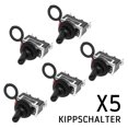 thumbnail image 1 of EIMELI 5 Pcs On Off Rocker Toggle Switch Waterproof 125V 15A SPST Car Dashboard Dashboard Mini Waterproof And Dustproof Cover For Car Rocker Switch, 1 of 8