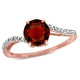 thumbnail image 3 of Star K � Round 7mm Garnet Bypass solitaire engagement promise ring, 3 of 9