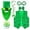Green, variant on St Patricks Day ,St Patrickâs Day Accessories Sequin Vest Leprechaun ,Green Shamrock Clover Accessories