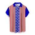thumbnail image 4 of Ankishi American Flag Button Down Shirt Men American Flag Summer Hawaiian Shirts Casual Printed Clothes Daily Wear, 4 of 8