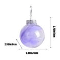 thumbnail image 3 of Coollooc Christmas Balls, 6 inch Christmas Ornaments, Decorative Hanging Decorations, Quality Plastic, Shaped Pendant Appearance, Suitable for Tree Ornaments, Windows, Wedding Parties(Purple), 3 of 7