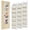 Beige-3Pack, variant on 5 Tiers Over the Door Organizer with 10 Mesh Side Pockets, 44 lbs Weight Capacity Closet Hanging Storage Organizer with Large Clear Window Kids Toys, Shoes, Diapers, Beige