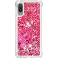 thumbnail image 2 of case for Samsung Galaxy A02 Case for Girls Women, Fashion Shiny Creativity Quicksand Flowing Liquid Floating Soft TPU Cover Glitter Cute Bling Clear Protective Case for Samsung Galaxy M02 RLS Red, 2 of 7