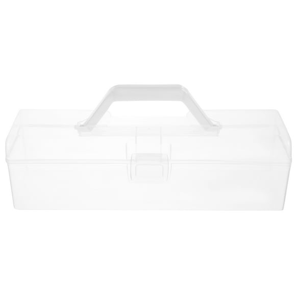 Caja de almacenamiento portátil, cepillo de pintura, organizador de herramientas de mano, caja de bolígrafo de pintura transparente, soporte de almacenamiento